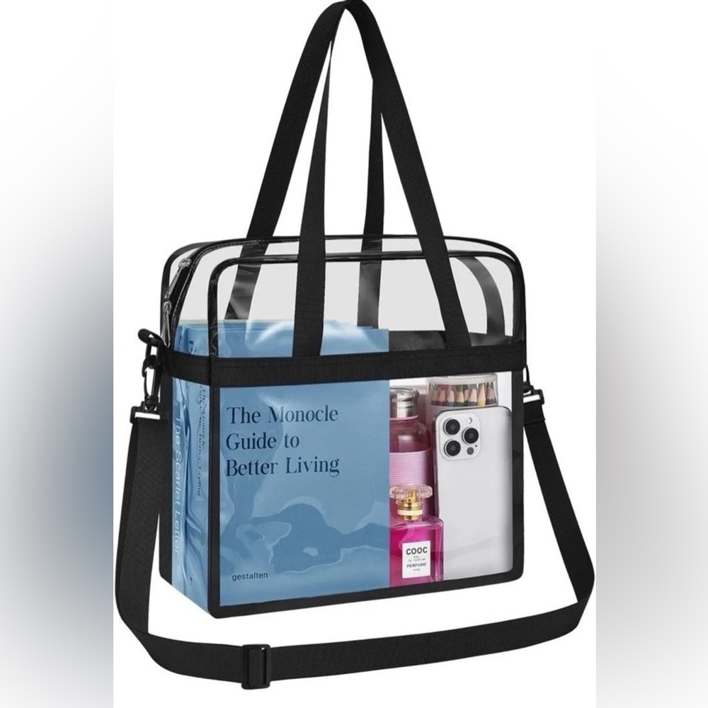 Clear Crossbody Messenger Bag Purse Concert Festival Stadium  *NEW*